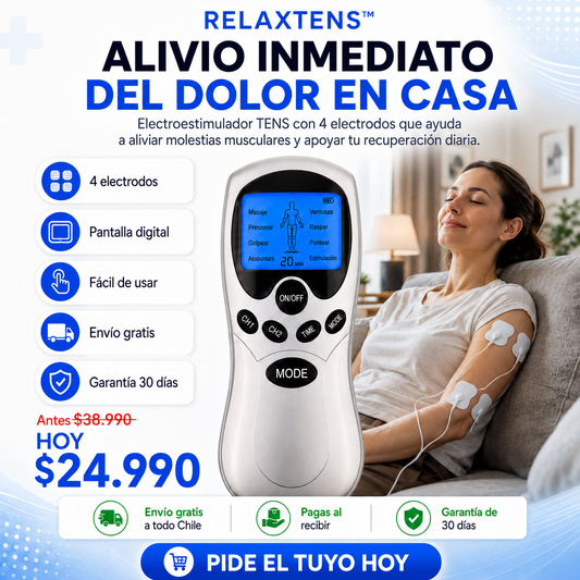 RelaxTens™ Alivio inmediato para el dolor que arrastras todos los días