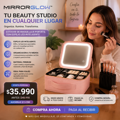MirrorGlow™Cada segundo cuenta: tenlo todo listo y ordenado.