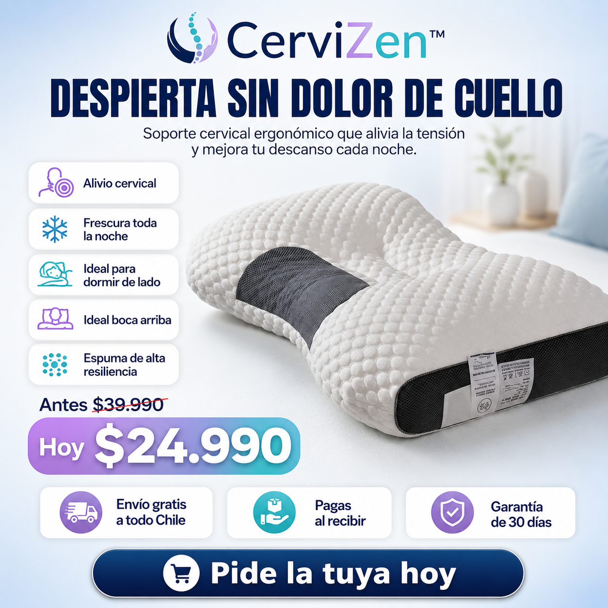 CerviZen™  Deja de sufrir por dormir mal. .