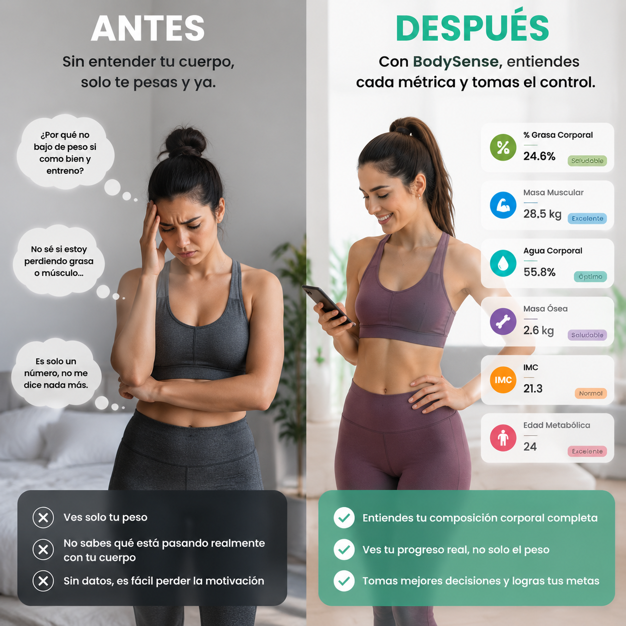 BodySense™ — La balanza que te da el mapa completo de tu salud
