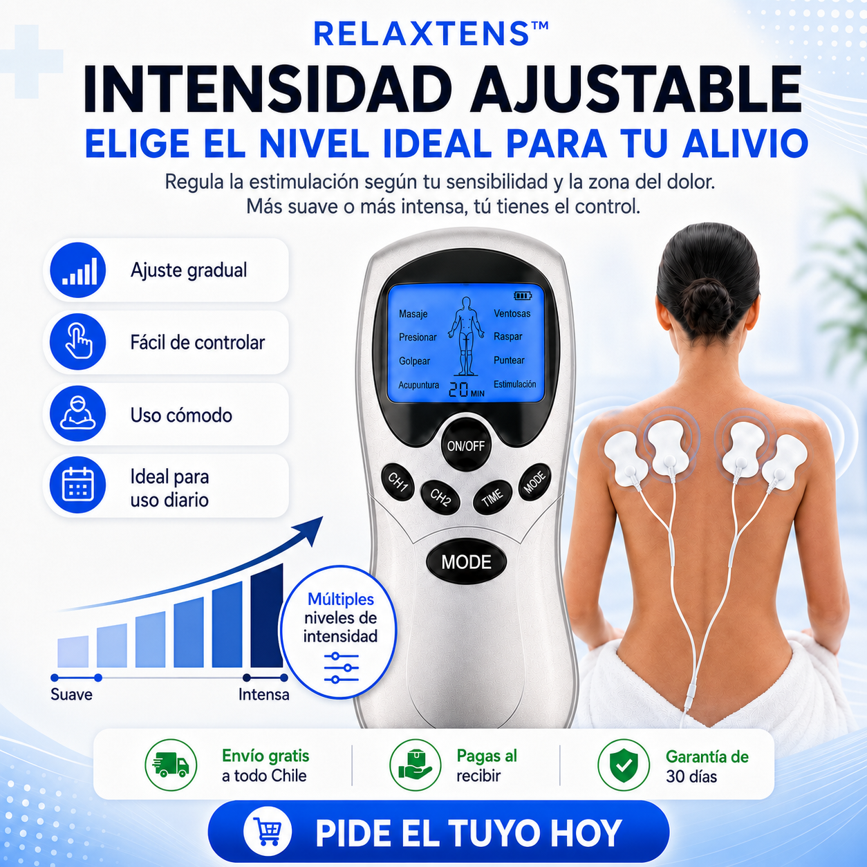 RelaxTens™ Alivio inmediato para el dolor que arrastras todos los días